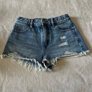 PacSun Blue Distressed Jean Shorts